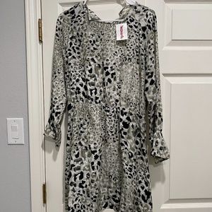 Animal print dress